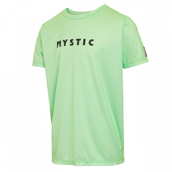 Mystic Star S/S Quickdry Lime Green i gruppen Våtdräktsprodukter / Underställ och rashguards / Rashguards för solskydd  / Rashguard herr hos Surfspot Sweden AB (35001-240159-601)