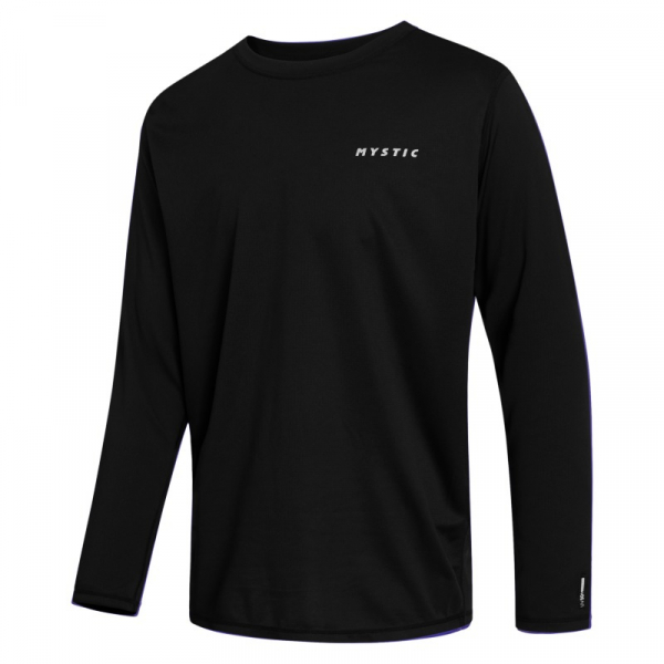 Mystic Boarding L/S Rashvest Black i gruppen Våtdräktsprodukter / Underställ och rashguards / Rashguards för solskydd  hos Surfspot Sweden AB (35001-240160-900)