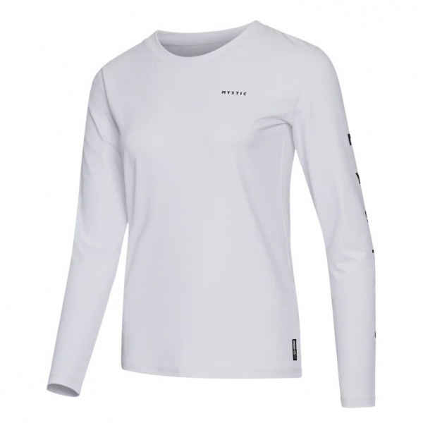 Mystic Solstice L/S Rashvest Women White i gruppen Våtdräktsprodukter / Underställ och rashguards / Rashguards för solskydd  / Rashguard dam hos Surfspot Sweden AB (35001-240171-100)