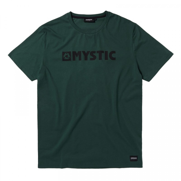 Mystic Brand Tee Cypress Green i gruppen Övrigt / Kläder / Tröjor hos Surfspot Sweden AB (35105-220329-624)