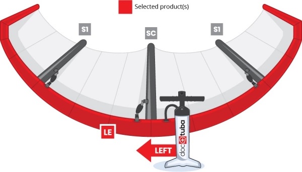 Bladder till Eleveight RS V6 9kvm LE i gruppen Kite / Reservdelar kiteutrustning / Reservdelar kite och bom hos Surfspot Sweden AB (LEbladderRSv6-9)