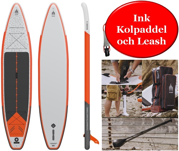 Shark SUP Adventure 12 6 x 32 (B-sortering) i gruppen SUP / SUP brädor hos Surfspot Sweden AB (STWS3811-B)